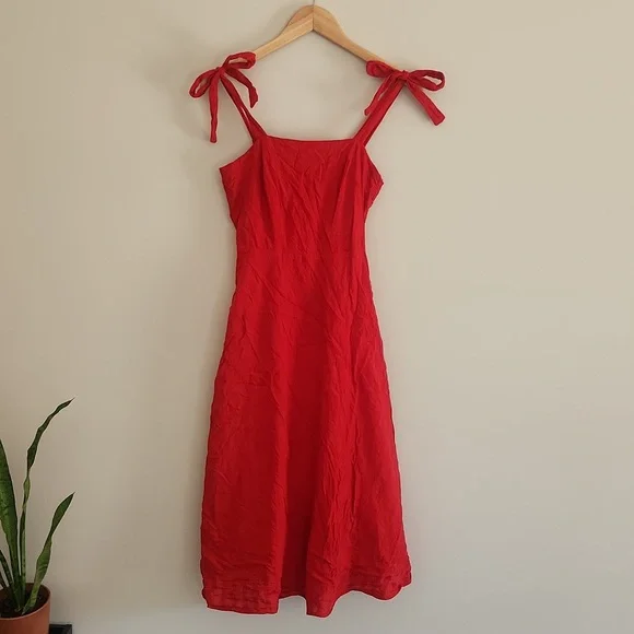 DRAPER JAMES RSVP Bow Strap Midi Dress - Picture 8 of 8